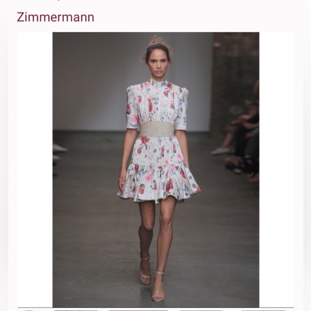 Zimmermann- RUNWAY Mischief Corset Laced Dress in Floral - Picture 7 of 14